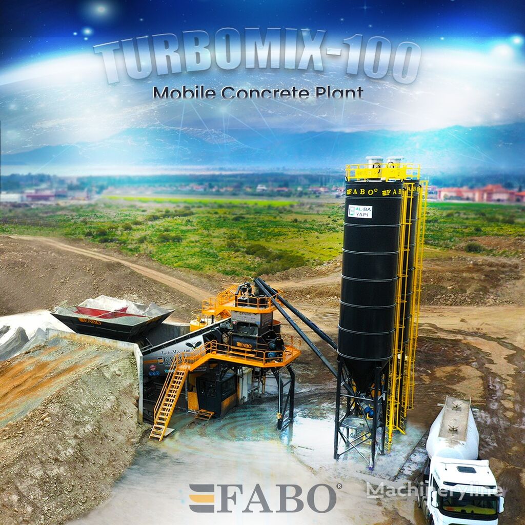 новый бетонный завод Fabo TURBOMIX-100 Cерия Mобильных бетонных установок