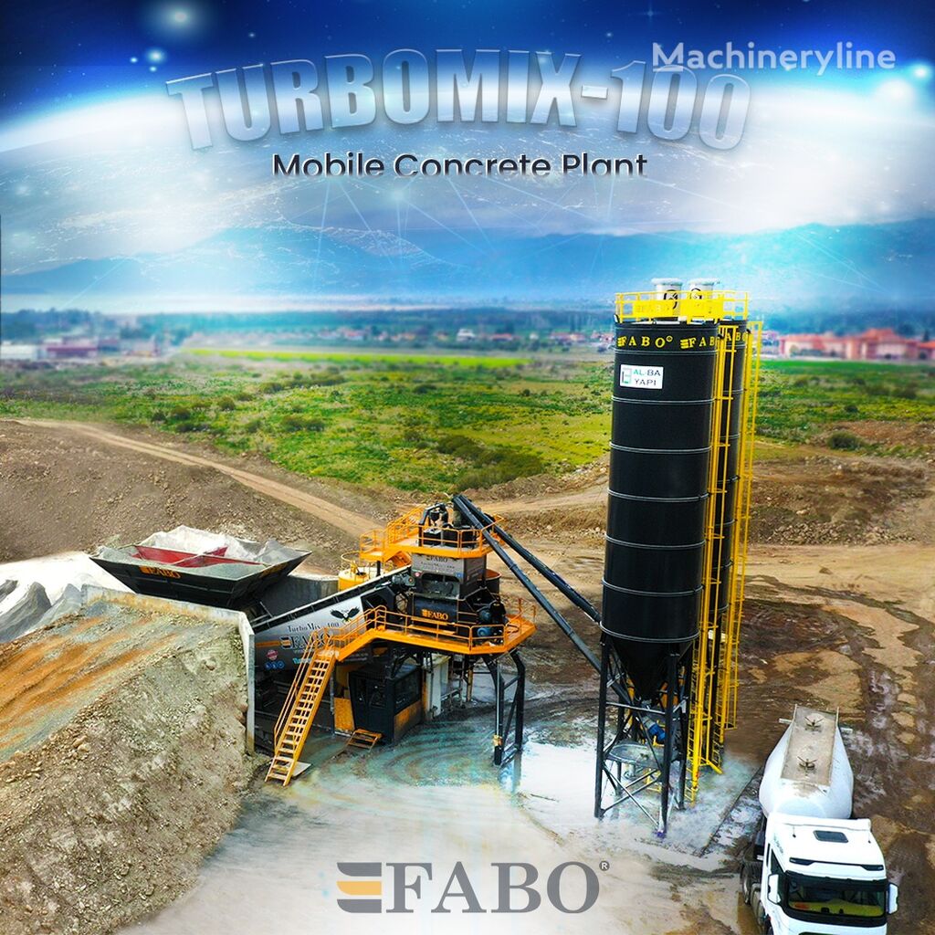 новый бетонный завод Fabo TURBOMIX-100 Cерия Mобильных бетонных установок