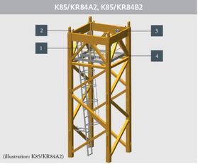 секция башни Potain Connecting mast K85/KR84A2 5m or K85/KR84B2 10m for rental для башенного крана Potain K85/KR84A2